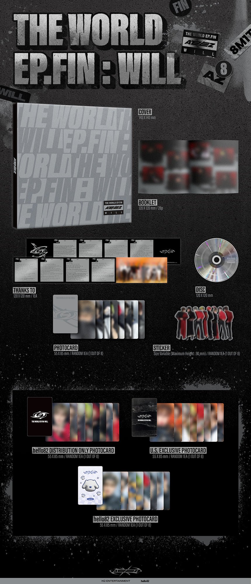 Ateez · The World EP.FIN : Will (CD) [Limited Pop-Up Digipack 
