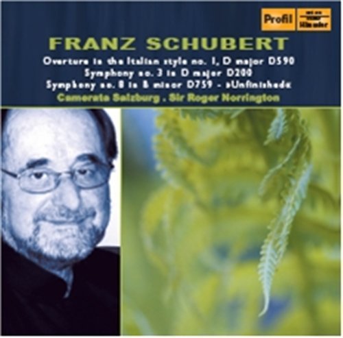 Cover for Schubert / Camerata Salzburg / Norrington · Overture in the Italian Style No. 1 D Major D590 (CD) (2008)