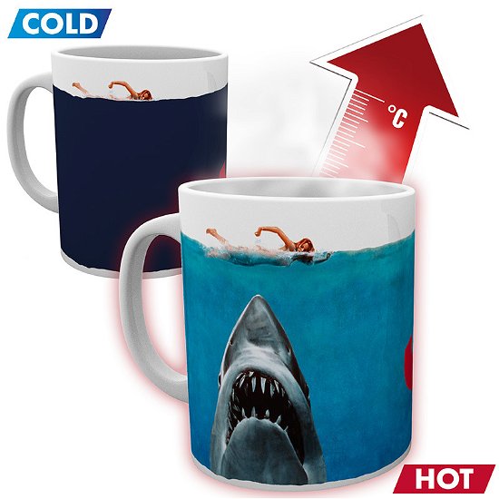 Cover for Jaws · JAWS - Mug Heat Change - 320 ml - One Sheet x2 (Legetøj)