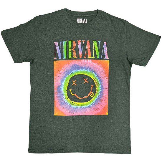 Nirvana Unisex T-Shirt: Happy Face Glow Box - Nirvana - Fanituote -  - 5056561073958 - 