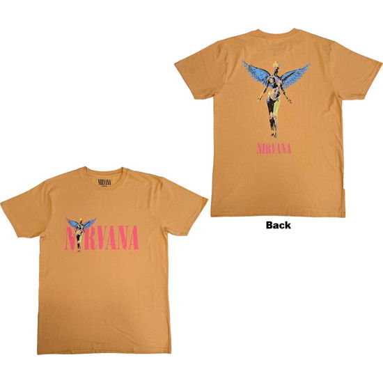 Cover for Nirvana · Nirvana Unisex T-Shirt: In Utero Angel (Orange) (Back Print) (T-shirt) [size S] (2023)