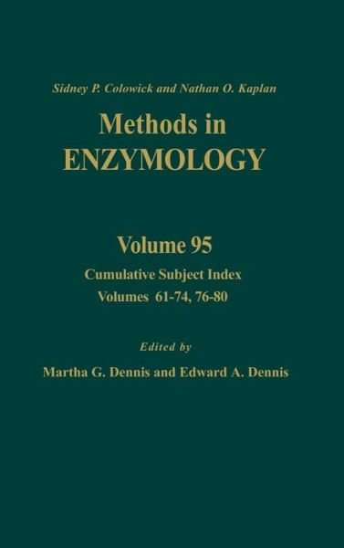 Cover for Zach Dennis · Cumulative Subject Index, Volumes 61-74, 76-80 - Methods in Enzymology (Gebundenes Buch) (1986)