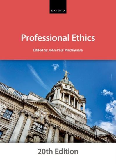 Cover for The City Law School · Professional Ethics - Bar Manuals (Paperback Book) [20 Revised edition] (2022)