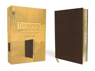 Cover for Zondervan · KJV, Thompson Chain-Reference Bible, Handy Size, Leathersoft, Brown, Red Letter (Læderbog) (2021)