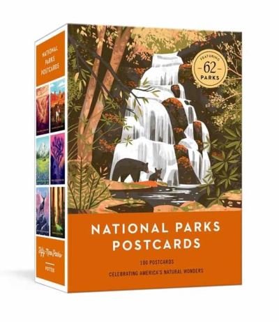 Cover for Fifty-Nine Parks · National Parks Postcards: 100 Illustrations That Celebrate America's Natural Wonders (Print) (2021)