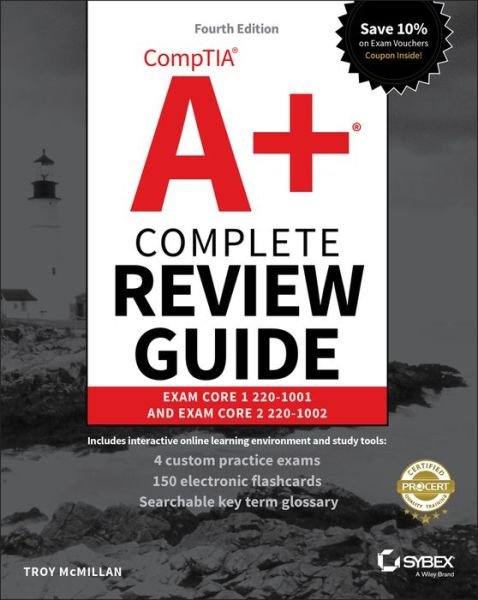 Cover for Q Docter · CompTIA A+ Complete Review Guide - Exam 220-1001 and Exam 220-1002 4e (Paperback Book) [4th edition] (2019)