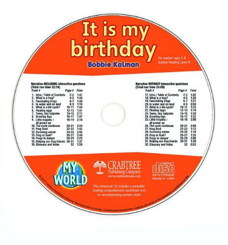 Cover for Bobbie Kalman · It is My Birthday (My World) (Audiobook (CD)) (2011)