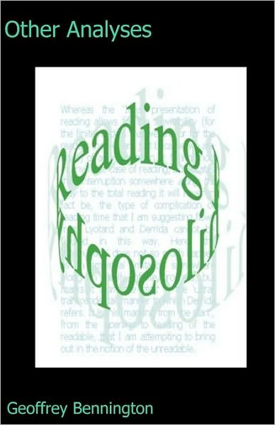 Cover for Geoffrey Bennington · Other Analyses: Reading Philosophy (Paperback Bog) (2008)