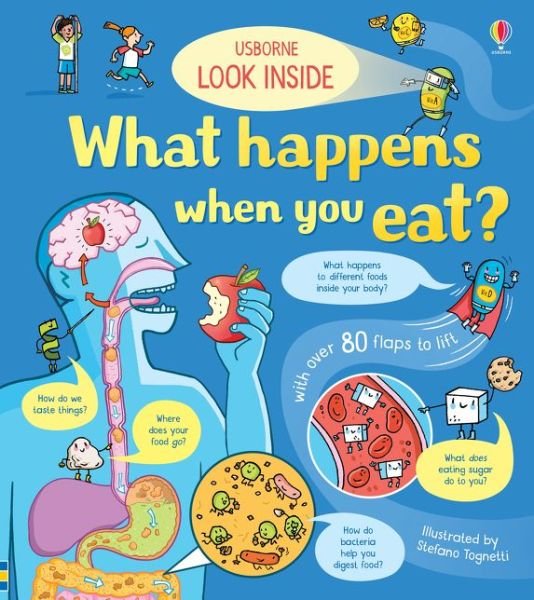 Cover for Emily Bone · Look Inside What Happens When You Eat - Look Inside (Kartonbuch) (2019)