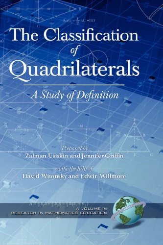 Cover for Zalman Usiskin · The Classification of Quadrilaterals: a Study in Definition (Hc) (Research in Mathematics Education) (Hardcover bog) (2007)