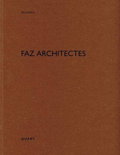 Cover for FAZ architectes: De aedibus - De aedibus (Paperback Book) (2025)