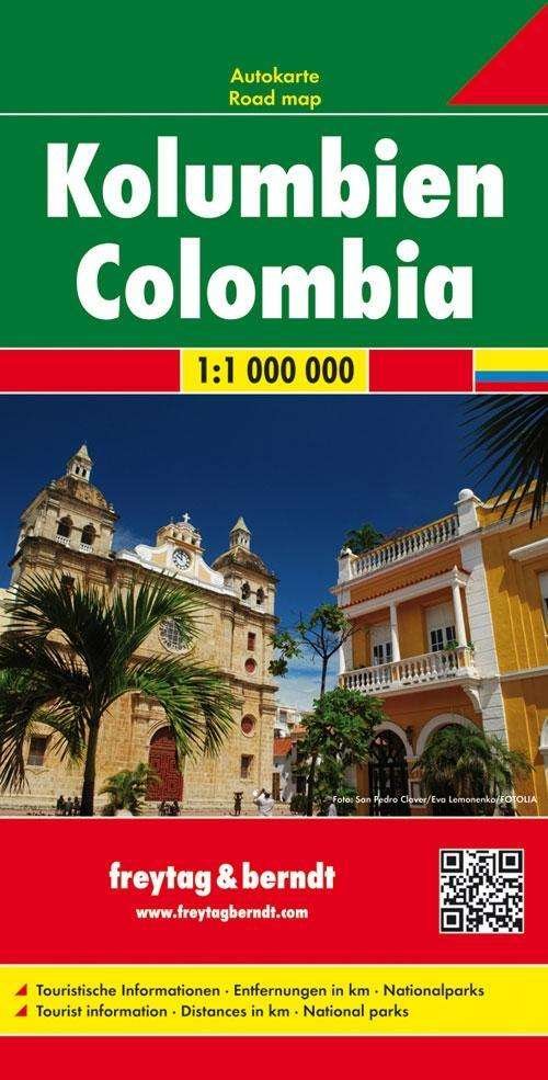 Colombia Road Map 1:1 000 000 - Freytag & Berndt - Książki - Freytag-Berndt - 9783707913958 - 1 maja 2017