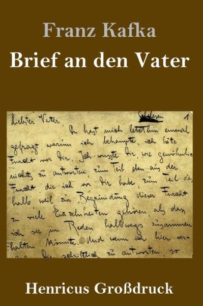 Cover for Franz Kafka · Brief an den Vater (Grossdruck) (Innbunden bok) (2019)