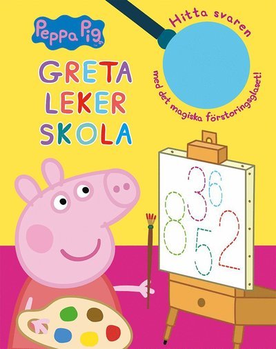 Cover for Mark Baker · Greta Gris: Greta leker skola : hitta svaren med det magiska förstoringsglaset! (Bog) (2020)