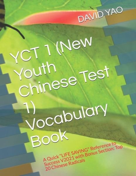 Cover for David Yao · YCT 1 (New Youth Chinese Test 1) Vocabulary Book (Taschenbuch) (2021)
