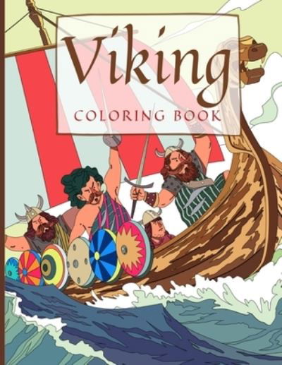 Cover for Lurro · Viking Coloring Book: Nordic Dragon Warriors Illustrations for Adults and Kids Recreation (Paperback Bog) (2021)