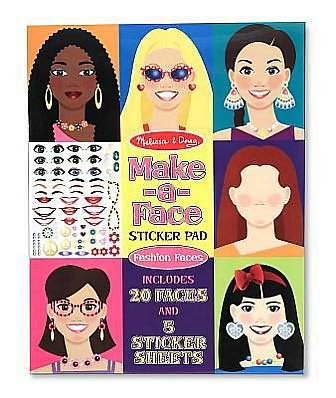 Make-a-face Fashion Faces Sticker Pad - Melissa & Doug - Livres - Melissa & Doug - 0000772041959 - 2012