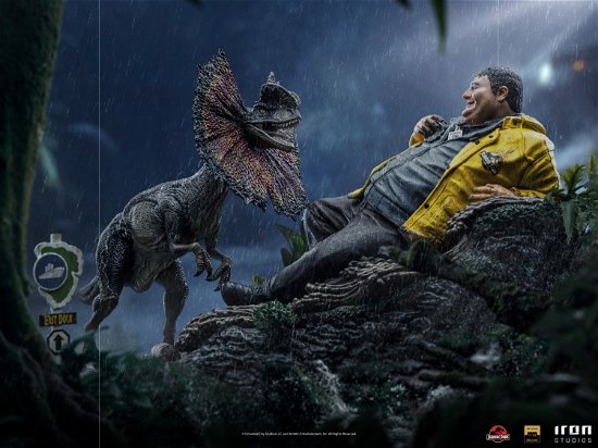 Jurassic Park Art Scale Statue 1/10 Dennis Nedry m - Jurassic Park - Merchandise - IRON STUDIO - 0618231950959 - 16. Dezember 2023