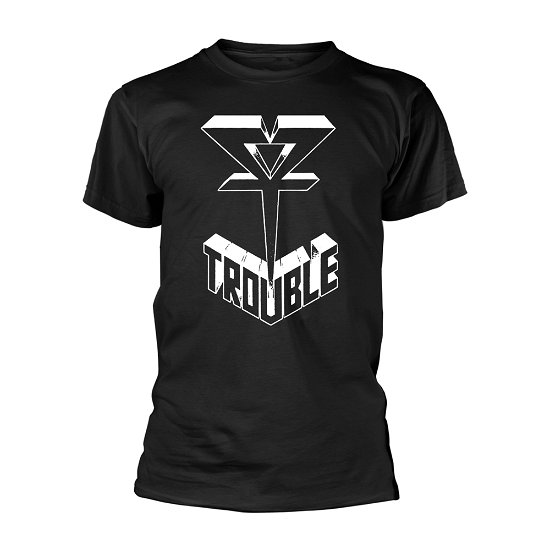 Cover for Trouble · Trouble: Logo 1 (Black) (T-Shirt Unisex Tg. L) (T-shirt) [size L] [Black edition] (2020)