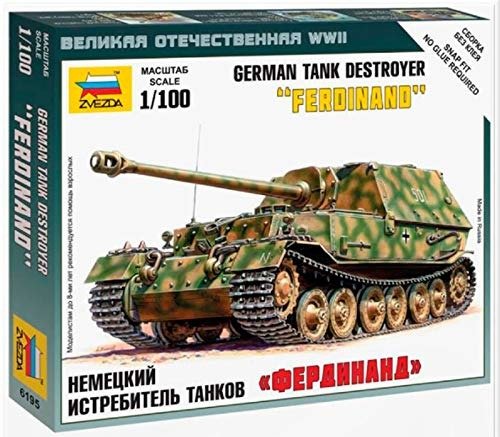 Cover for Zvezda · 1:100 Sd.kfz.184 Ferdinand Heavytank Des (Legetøj)