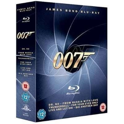 Cover for 007 Bond - Dr No / from Russia · Dr No / From Russia With Love / Thunderball / For Your Eyes Only / Live And Let Die / Die Another (Blu-ray) (2008)