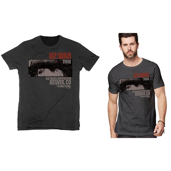 U2 Unisex T-Shirt: War Red Rocks - U2 - Merchandise -  - 5056012040959 - 
