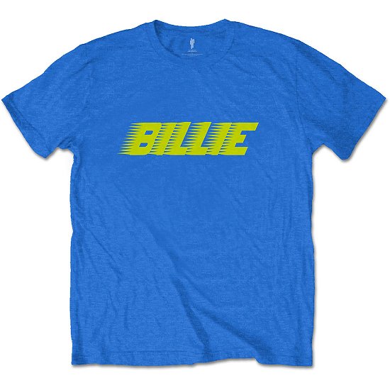 Cover for Billie Eilish · Billie Eilish Unisex T-Shirt: Racer Logo (T-shirt) [size S] [Blue - Unisex edition]