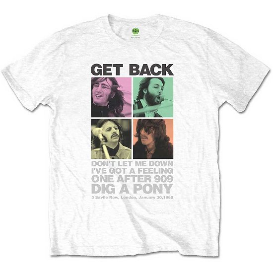 The Beatles · The Beatles Unisex T-Shirt: 3 Savile Row (T-shirt) [size XXL] [White - Unisex edition]