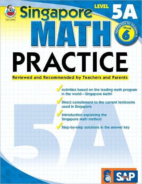Cover for Frank Schaffer Publications · Singapore Math Practice Level 5a, Grade 6 (Paperback Bog) (2009)