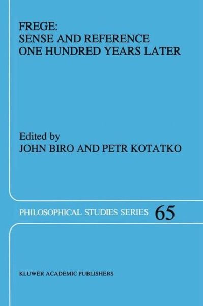 Cover for Frege · Sense and Reference One Hundred (Book) (1995)