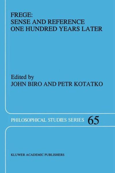 Cover for Frege · Sense and Reference One Hundred (Bok) (1995)