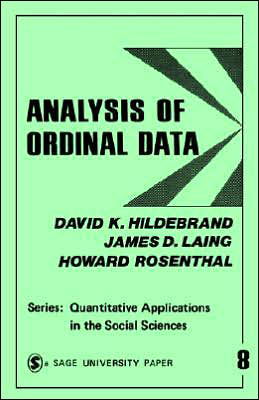 Cover for David K. Hildebrand · Analysis of Ordinal Data - Quantitative Applications in the Social Sciences (Taschenbuch) (1970)