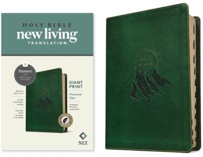 Cover for Tyndale House Publishers · NLT Personal Size Giant Print Bible, Filament Enabled Edition (Leatherlike, Evergreen Mountain, Indexed) (Lederbuch) (2022)