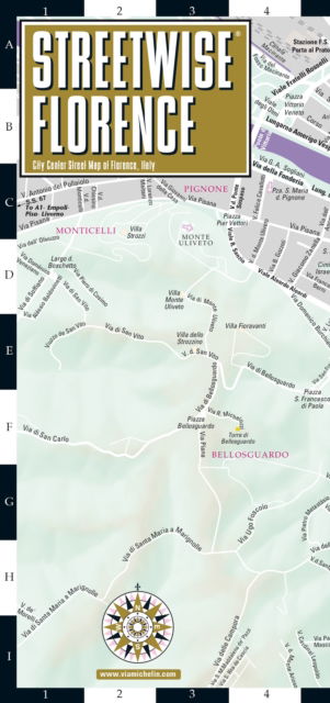 Cover for Michelin · Streetwise Florence Map - Laminated City Center Street Map of Florence, Italy: City Plan (Landkarten) (2023)