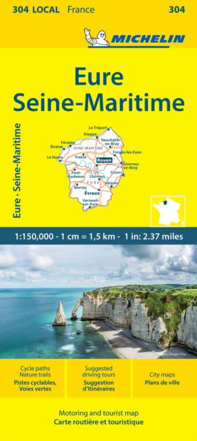 Cover for Michelin · Michelin Local Map: France blad 304: Eure, Seine-Maritime (Inbunden Bok) (2024)