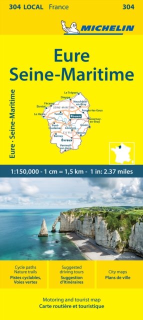 Cover for Michelin · Eure  Seine-Maritime - Michelin Local Map 304: Map (Kartor) (2024)
