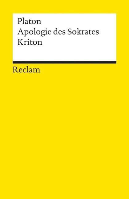 Cover for Platon · Reclam UB 00895 Platon.Apologie.Kriton (Book)