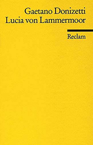 Cover for Gaetano Donizetti · Reclam UB 03795 Donizetti.Lucia v.Lamm. (Book)