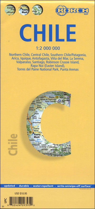 Cover for Borch GmbH · Borch Map. Chile (Map) [6th edition] (2012)