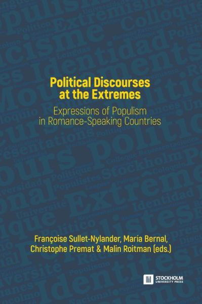 Cover for Political Discourses at the Extremes (Book) (2019)