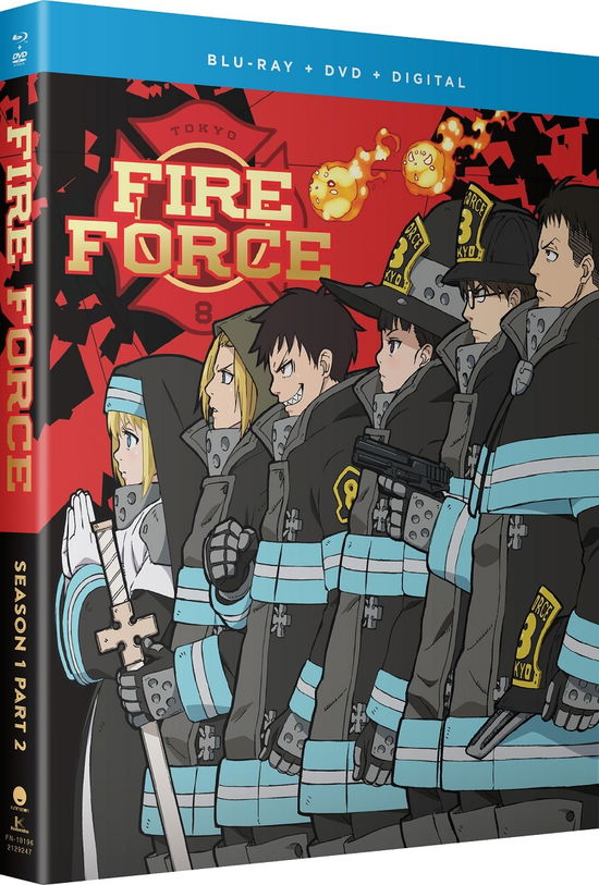 Fire Force - Season One Part Two - Combo - Blu-ray - Movies - ADVENTURE, ANIMATION, FOREIGN, ACTION, A - 0704400101960 - September 29, 2020