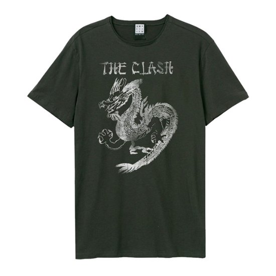 Clash - New Dragon Amplified Small Vintage Charcoal T Shirt - The Clash - Koopwaar - AMPLIFIED - 5054488795960 - 