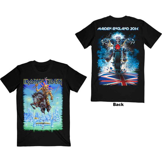 Cover for Iron Maiden · Iron Maiden Unisex T-Shirt: Tour Trooper (Back Print) (T-shirt) [size L] [Black - Unisex edition]