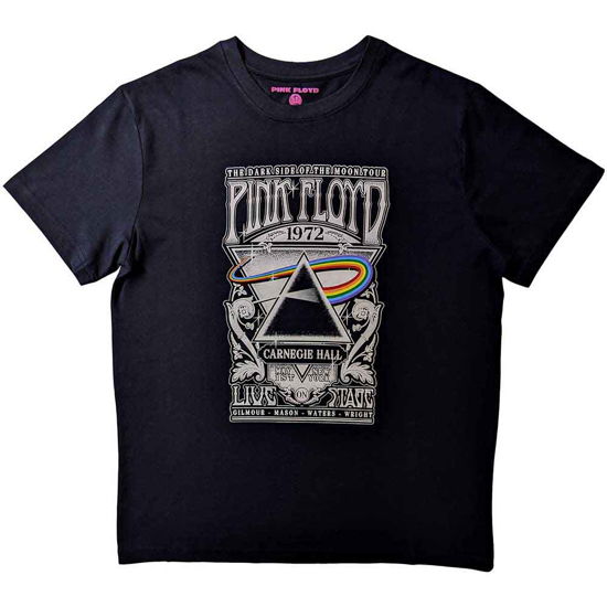 Pink Floyd Unisex T-Shirt: Carnegie Hall Poster - Pink Floyd - Produtos - ROFF - 5055979917960 - 7 de julho de 2016