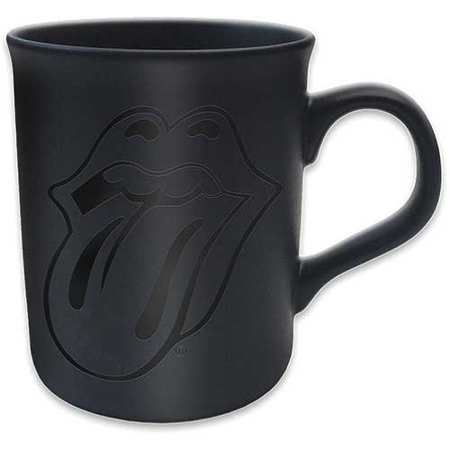 Cover for The Rolling Stones · The Rolling Stones Boxed Standard Mug: Classic Tongue (Black on Black Matt) (Krus)
