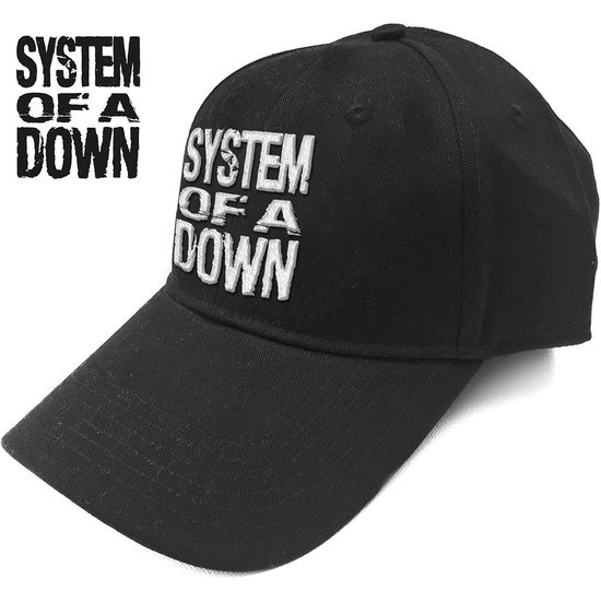 Cover for System Of A Down · System Of A Down Unisex Baseball Cap: Stacked Logo (TØJ) [Black - Unisex edition]