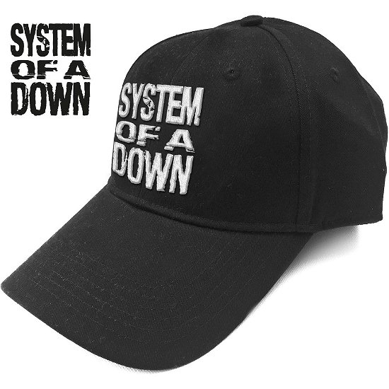 Cover for System Of A Down · System Of A Down Unisex Baseball Cap: Stacked Logo (CLOTHES) [Black - Unisex edition]