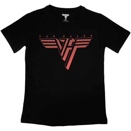 Van Halen Ladies T-Shirt: Classic Red Logo - Van Halen - Gadżety -  - 5056737215960 - 