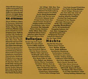 Cover for KK-Strings/+ · KK-STRINGS: Bullerjan Nächte *d* (CD) (2011)