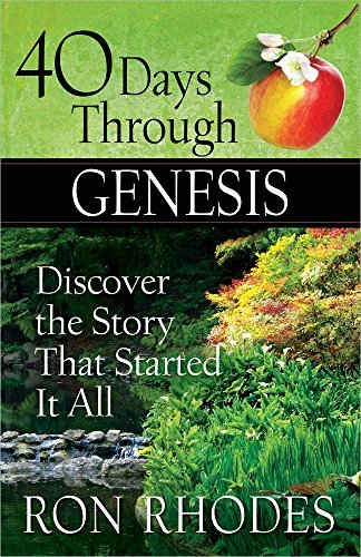 Cover for Ron Rhodes · 40 Days Through Genesis (Paperback Book) (2015)